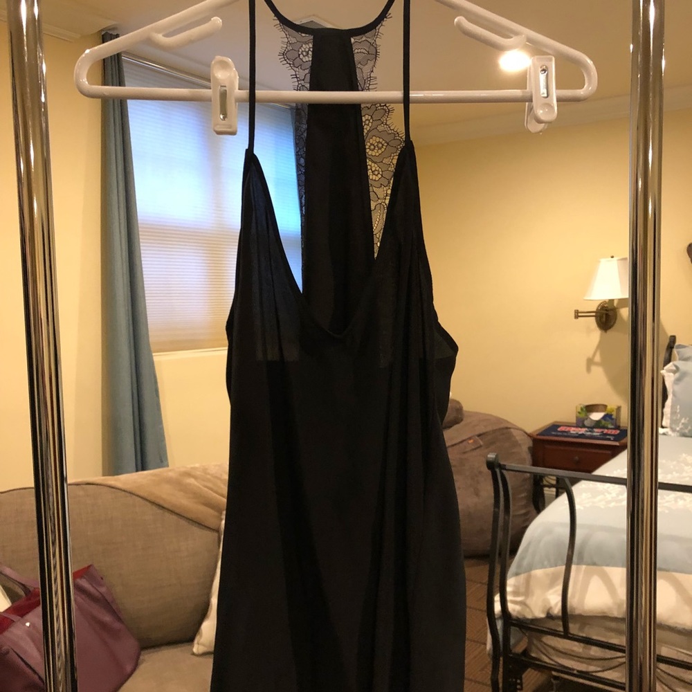 Black BCBG silk tank top